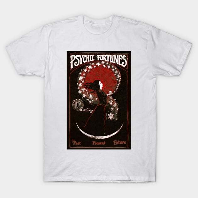 Psychic Fortunes Vintage Poster | Dark Circus T-Shirt by wildtribe